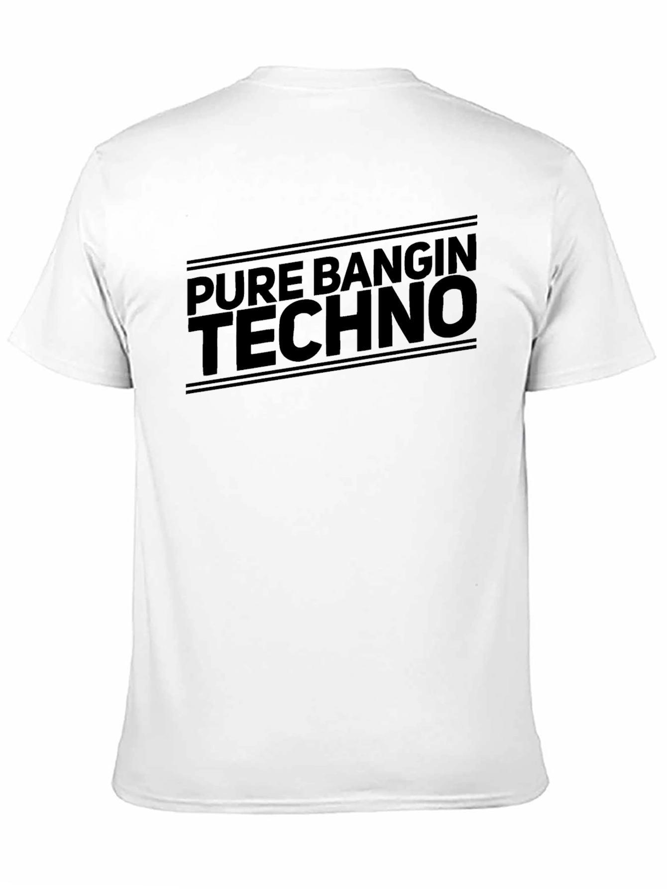 Pure Bangin Techno Graphic Tee - Black