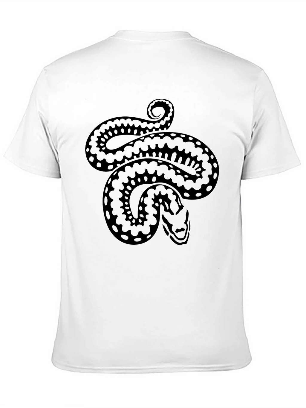 Snake Graphic Tee - Black Cotton Comfort