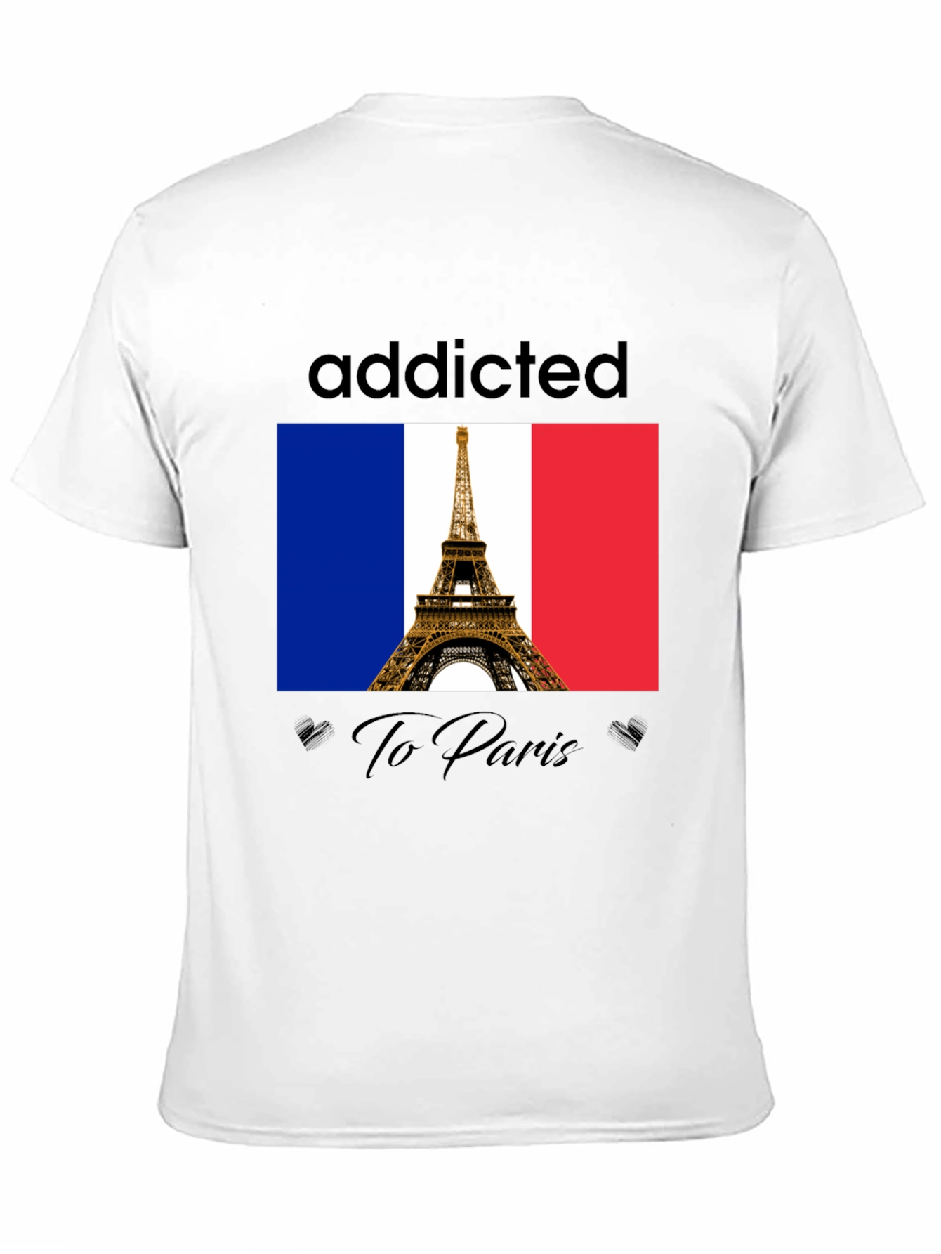 Addicted to Paris T-Shirt - Eiffel Tower Graphic Tee