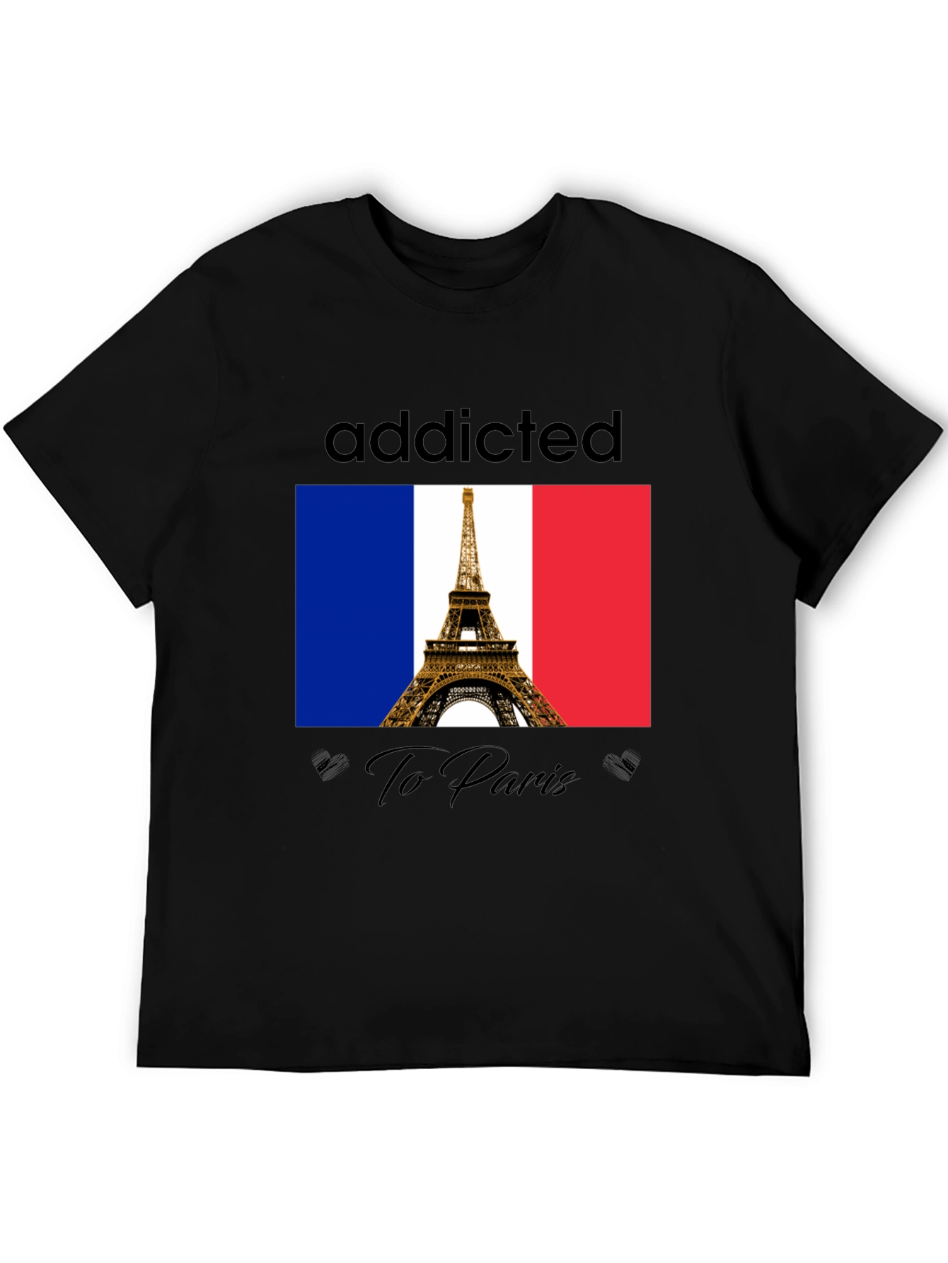 Addicted to Paris T-Shirt - Eiffel Tower Graphic Tee