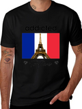 Addicted to Paris T-Shirt - Eiffel Tower Graphic Tee