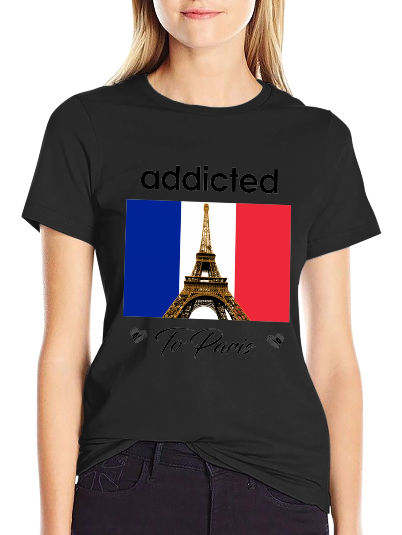Addicted to Paris T-Shirt - Eiffel Tower Graphic Tee