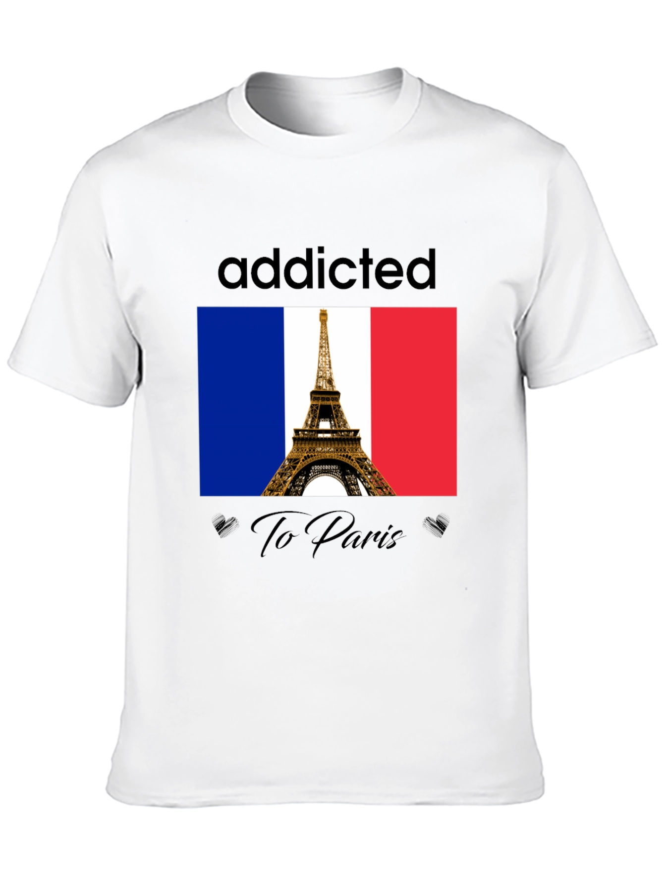 Addicted to Paris T-Shirt - Eiffel Tower Graphic Tee