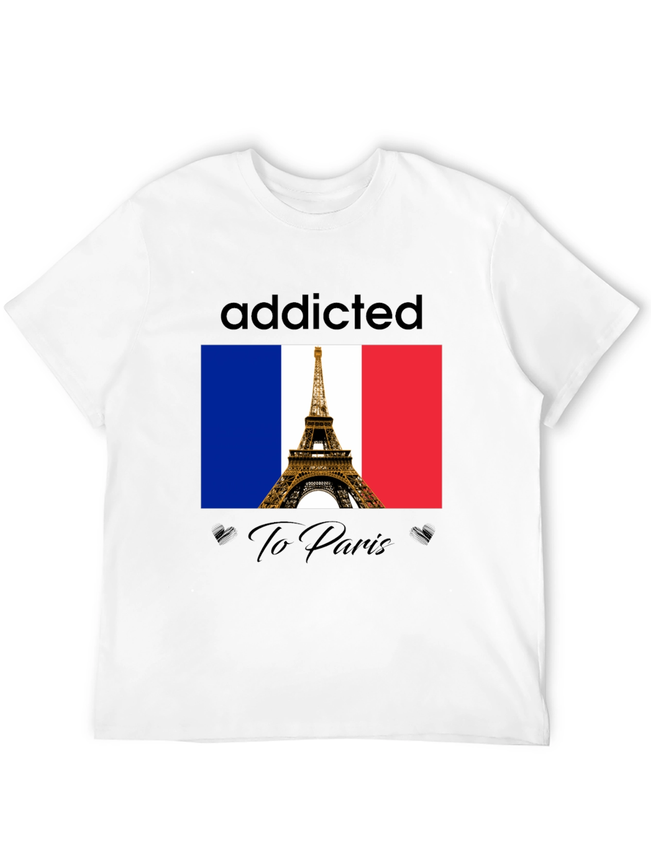 Addicted to Paris T-Shirt - Eiffel Tower Graphic Tee