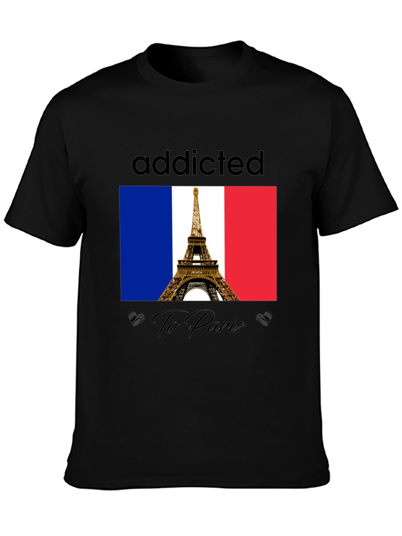 Addicted to Paris T-Shirt - Eiffel Tower Graphic Tee