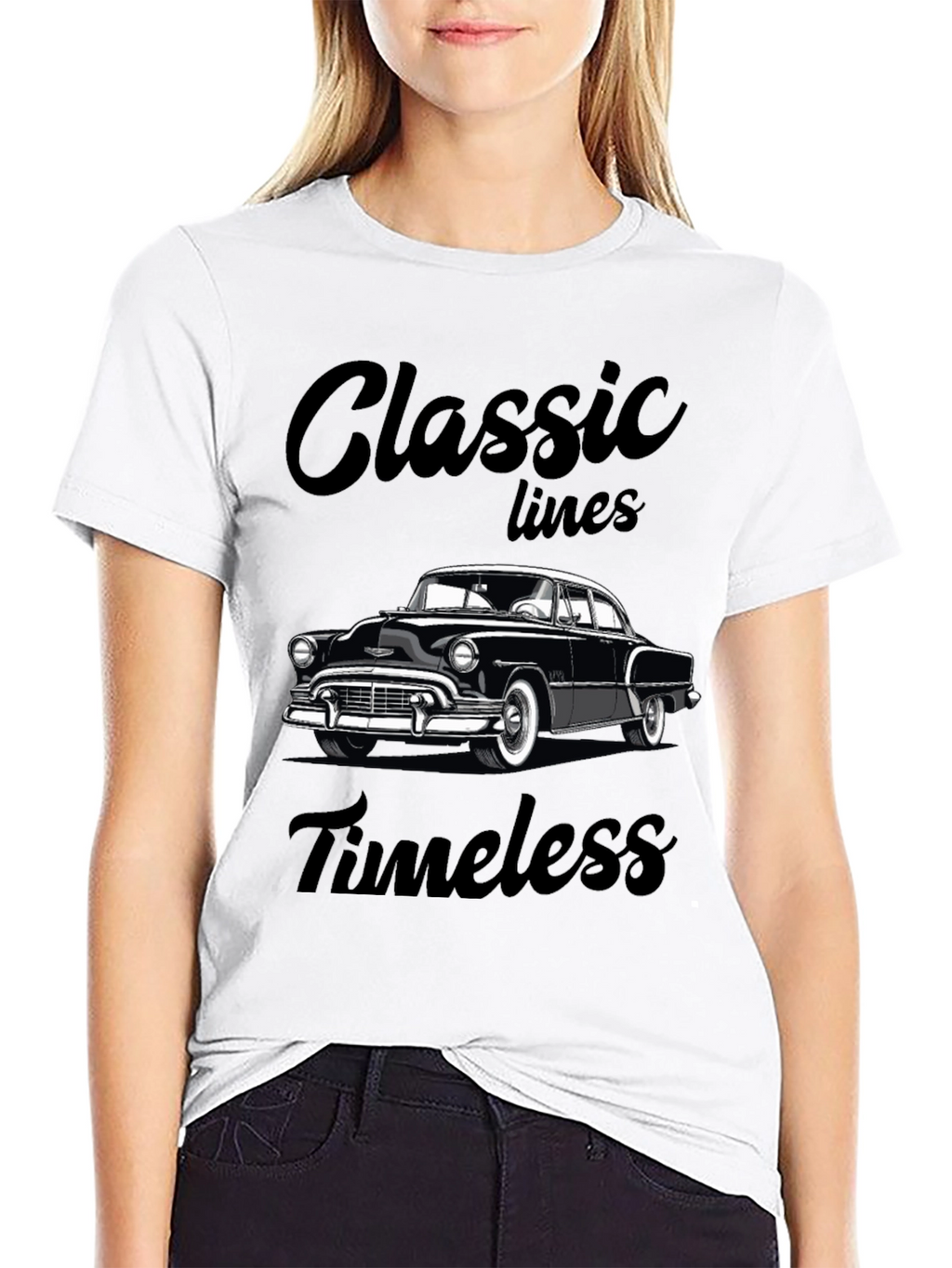 Classic Lines Timeless Car Graphic T-Shirt