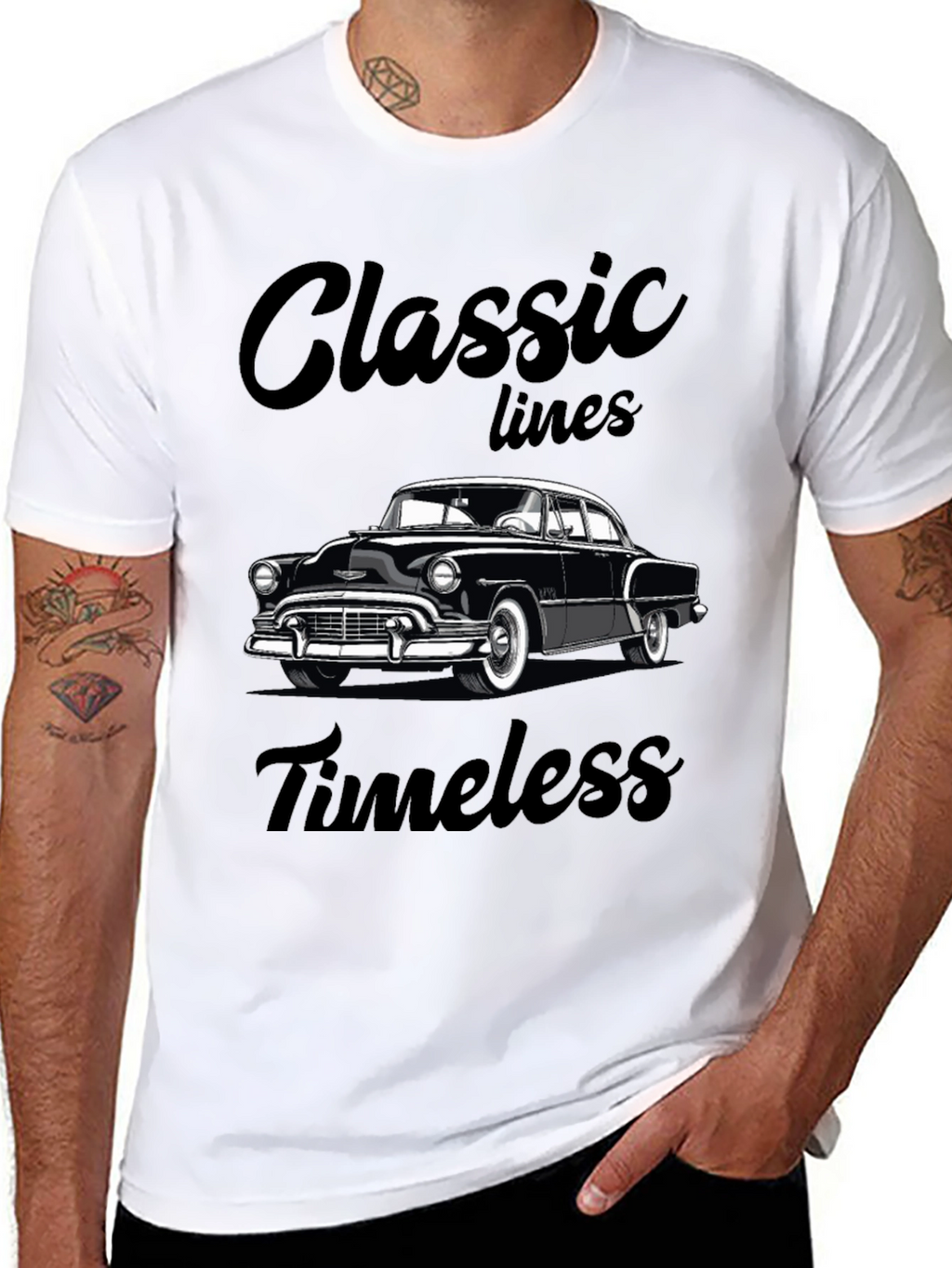 Classic Lines Timeless Car Graphic T-Shirt