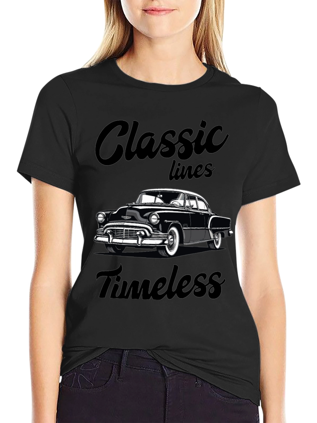 Classic Lines Timeless Car Graphic T-Shirt