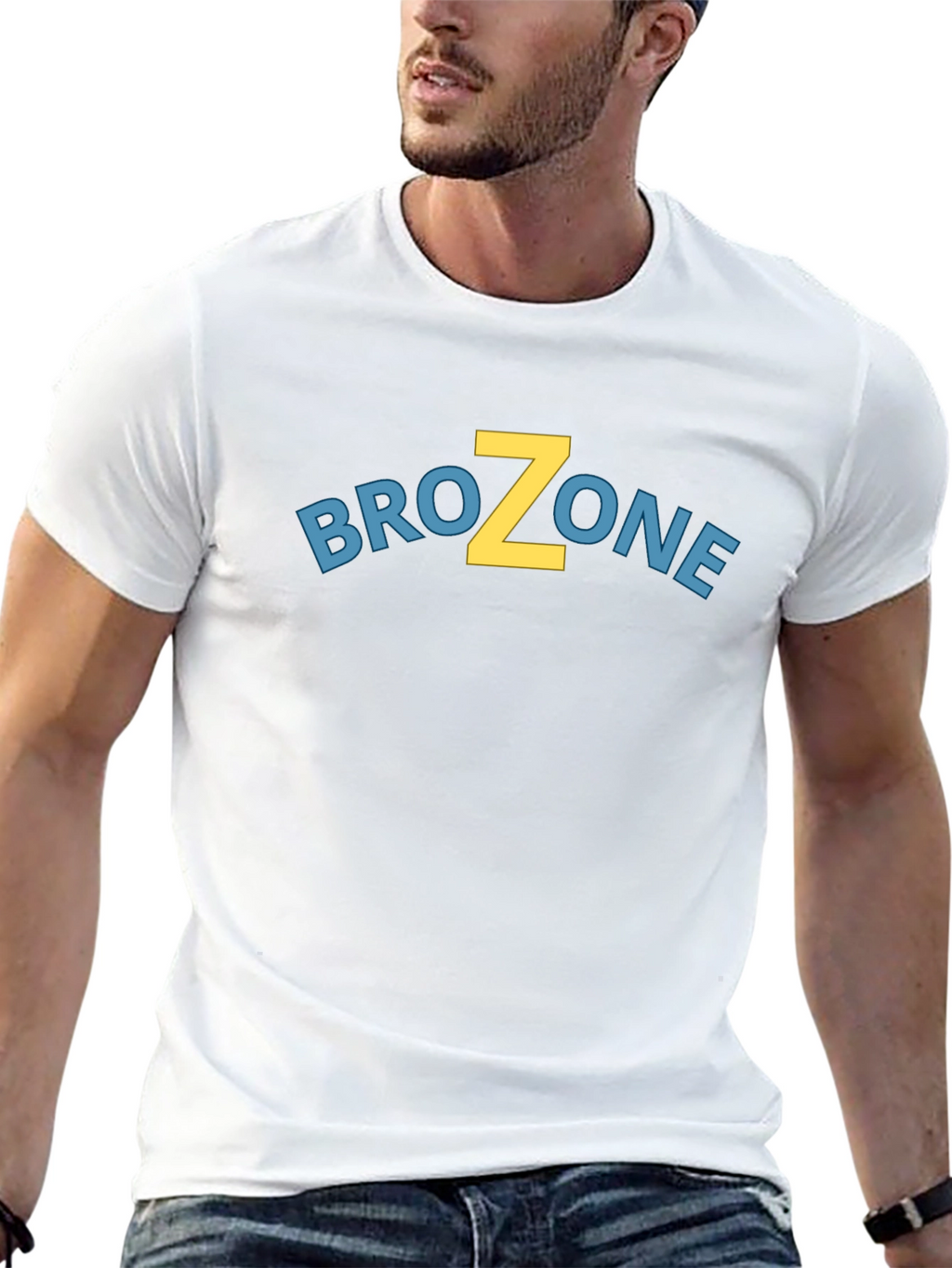BroZone Graphic T-Shirt - Black Crew Neck Tee