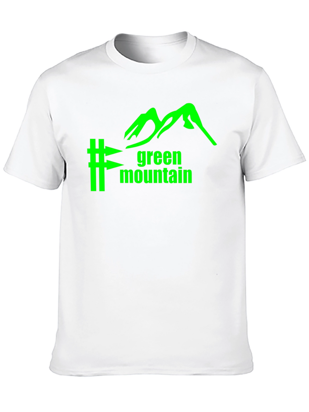 Green Mountain Graphic Tee - Black Cotton Blend