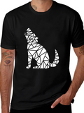 Geometric Wolf Graphic Tee