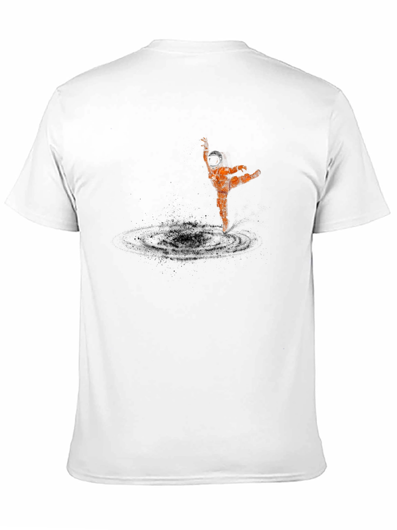 Astronaut Dancer Graphic Tee - Black Cotton T-Shirt