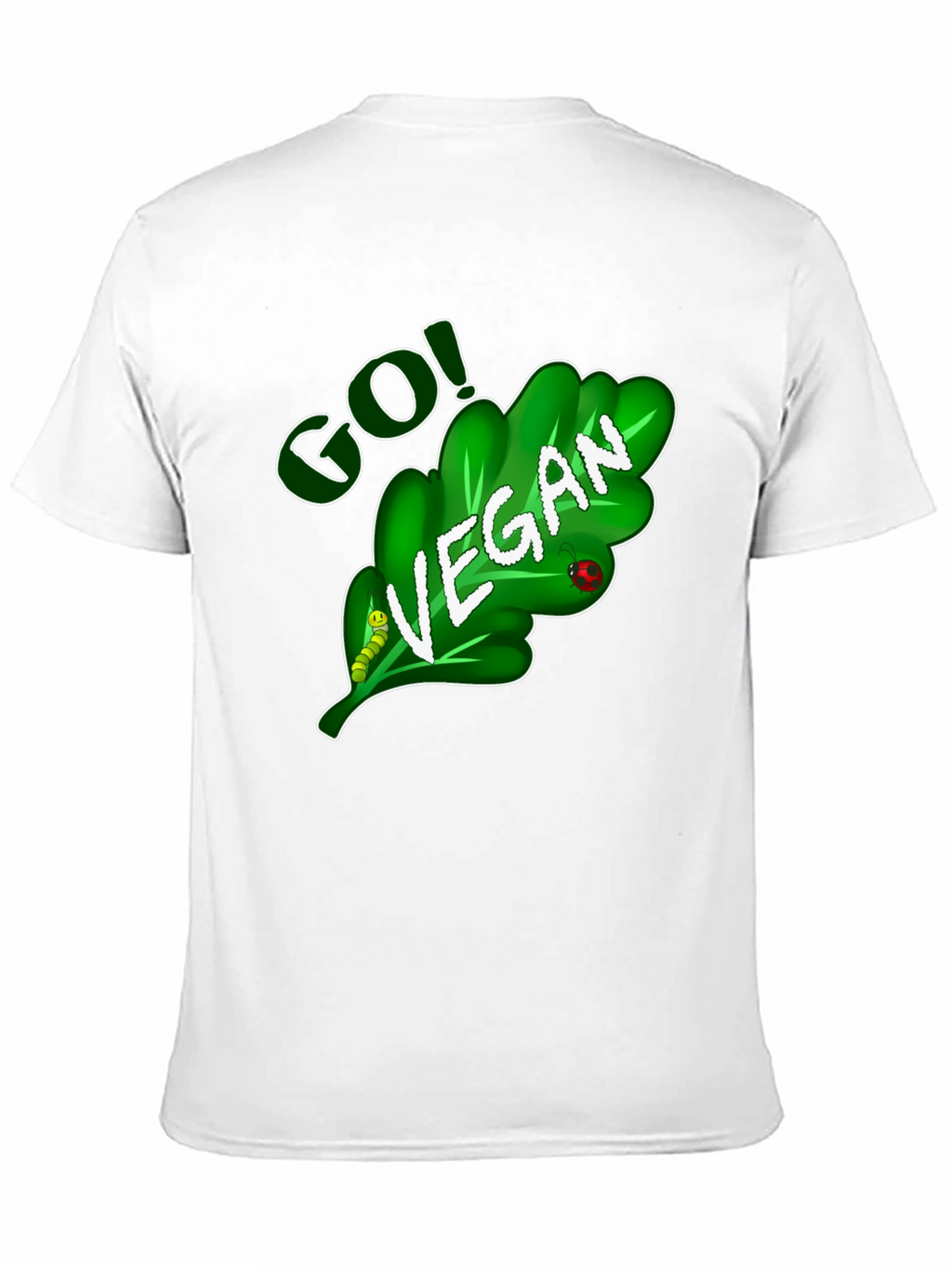 Go Vegan T-Shirt - Leaf Design