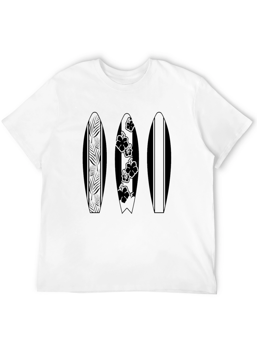 Surfboard Trio Graphic Tee - Black