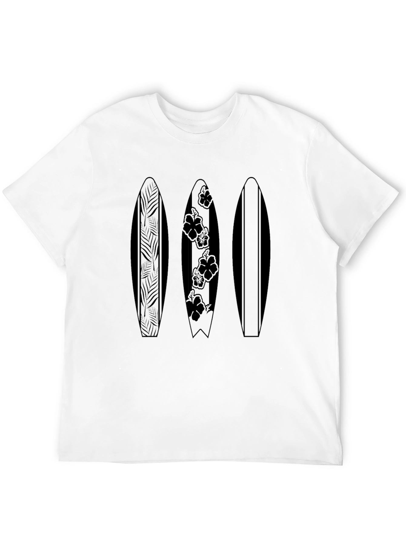 Surfboard Trio Graphic Tee - Black