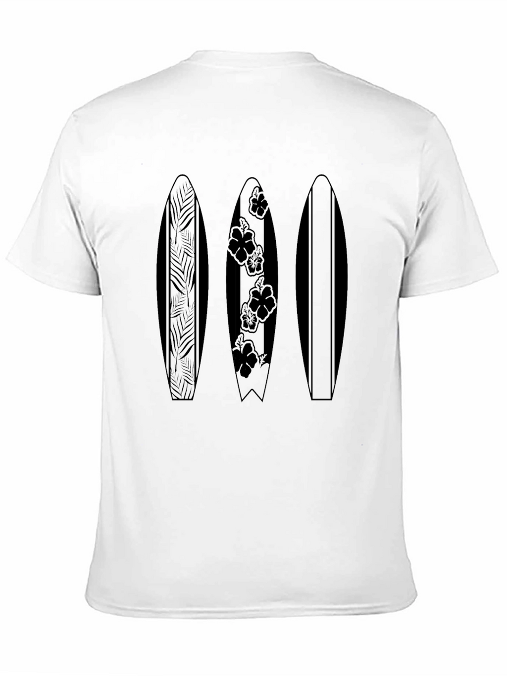 Surfboard Trio Graphic Tee - Black