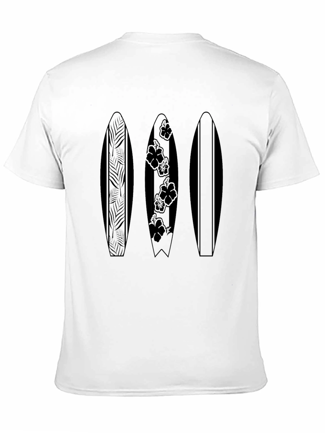 Surfboard Trio Graphic Tee - Black