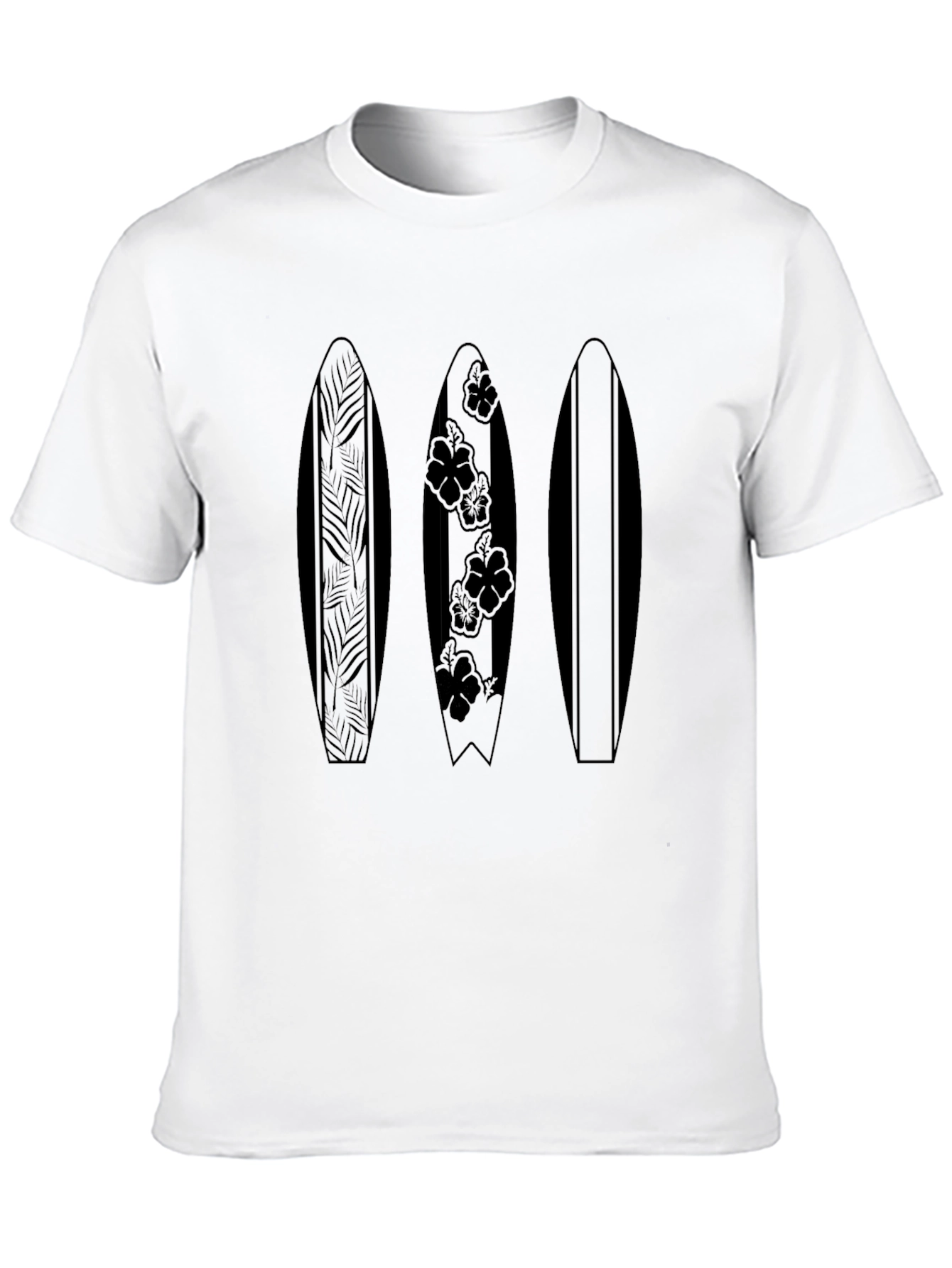Surfboard Trio Graphic Tee - Black