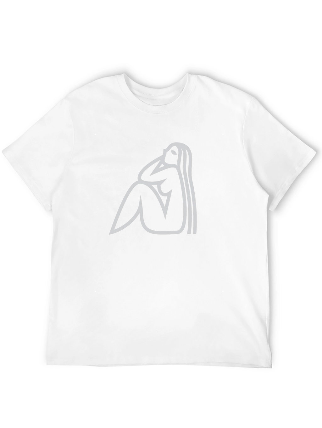 Abstract Woman Graphic Tee - Black