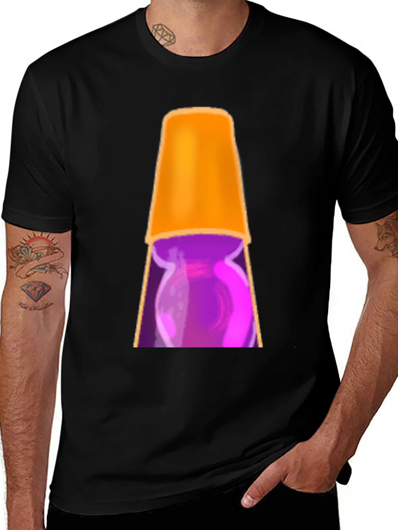 Lava Lamp Graphic Tee - Retro Style