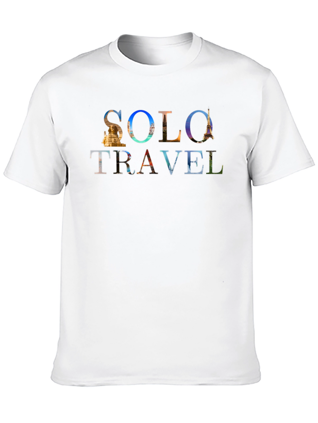 Solo Travel Graphic Tee - Adventure Awaits