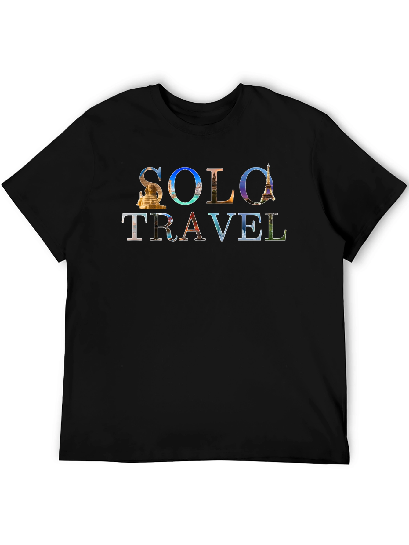 Solo Travel Graphic Tee - Adventure Awaits