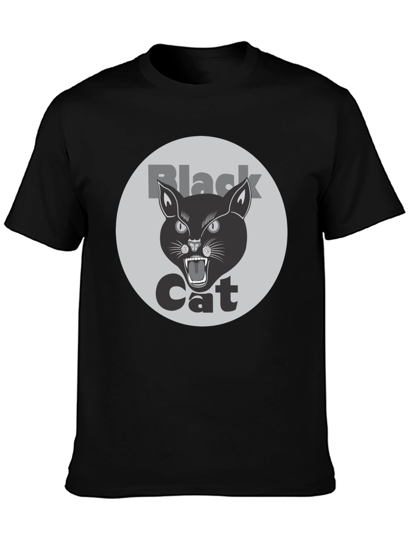 Black Cat Graphic T-Shirt