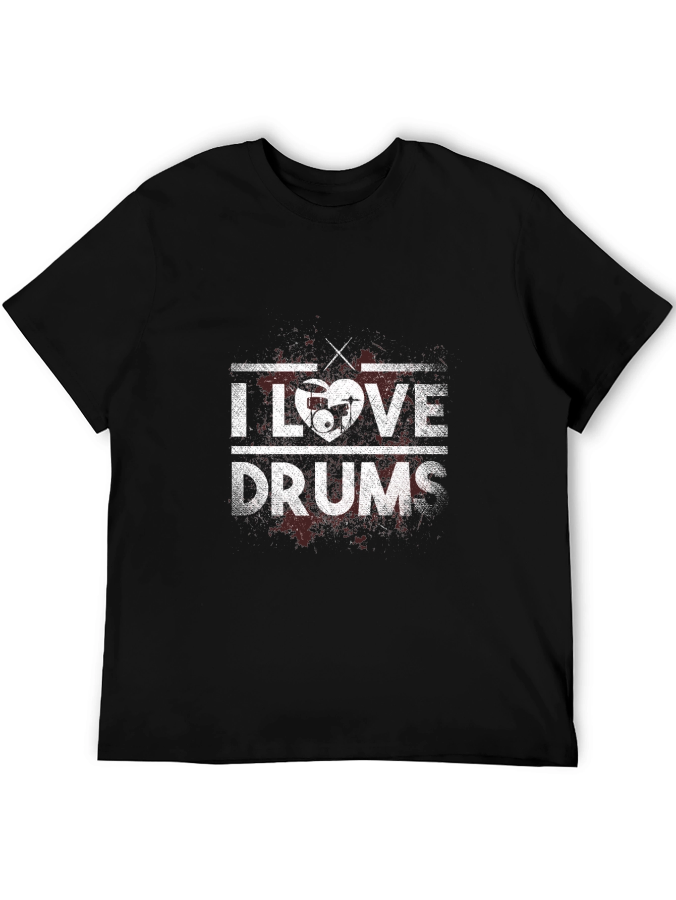 I Love Drums Graphic Tee - Musicians T-Shirt
