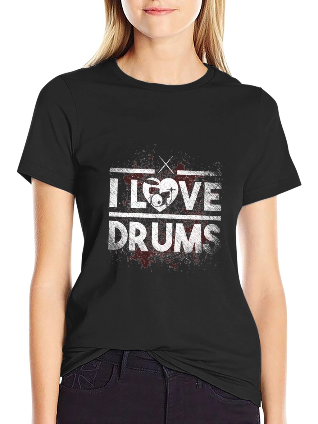 I Love Drums Graphic Tee - Musicians T-Shirt