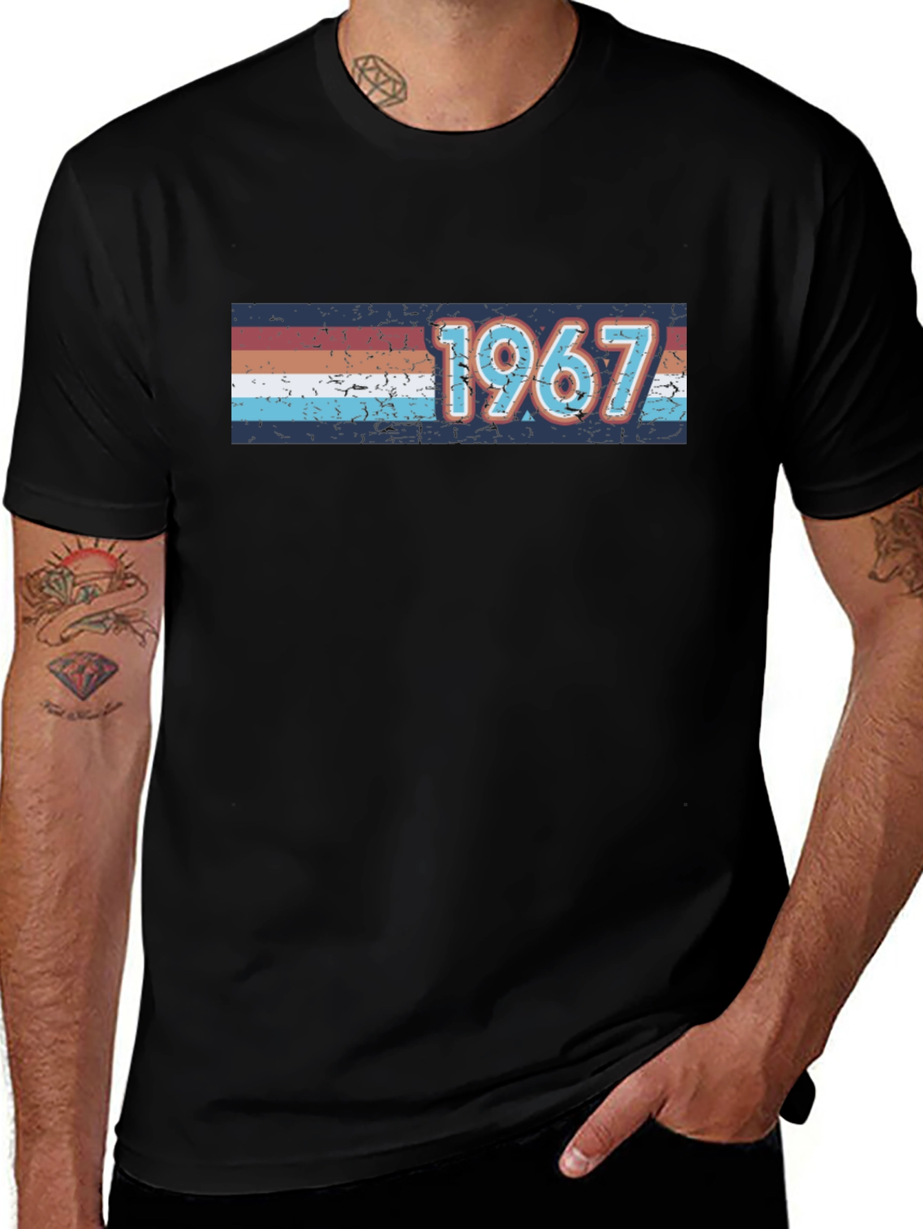 Vintage 1967 T-Shirt Retro Birthday Gift
