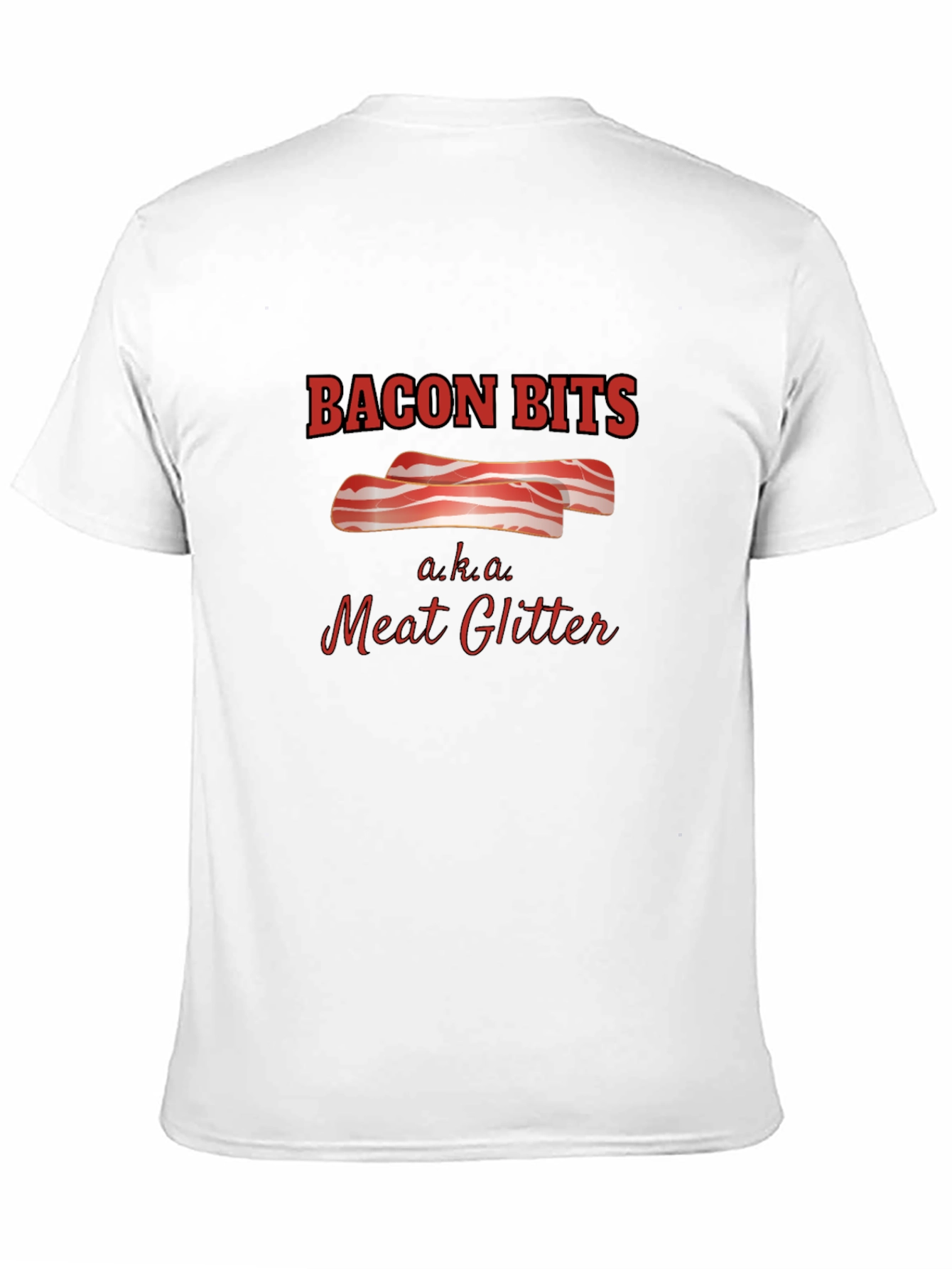 Bacon Bits Meat Glitter Graphic Tee