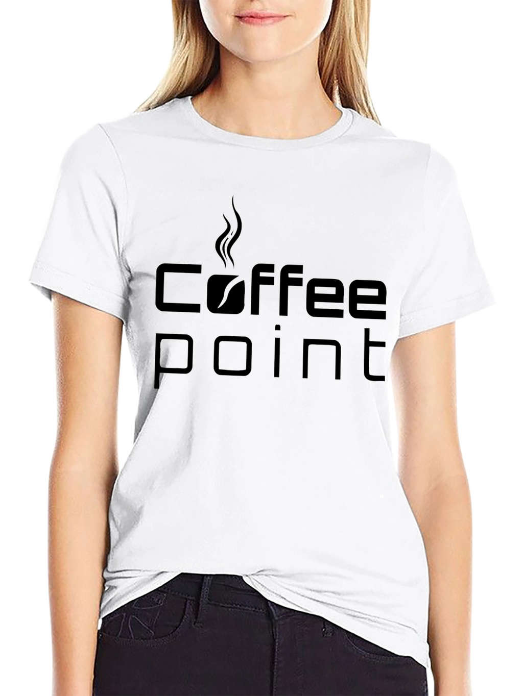 Coffee Point Black Graphic T-Shirt