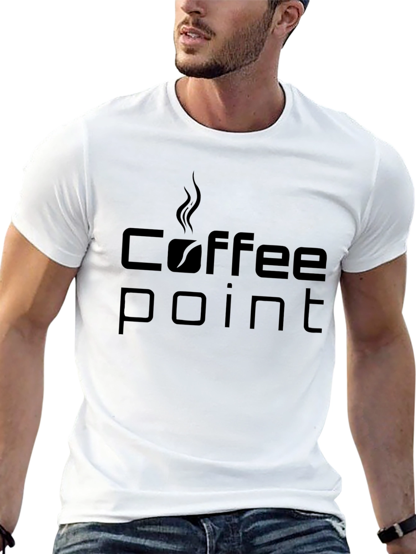 Coffee Point Black Graphic T-Shirt