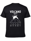Volcano How-To Graphic T-Shirt Science Tee