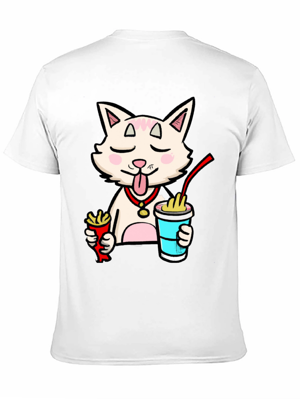Funny Cat Ramen T-Shirt - Black