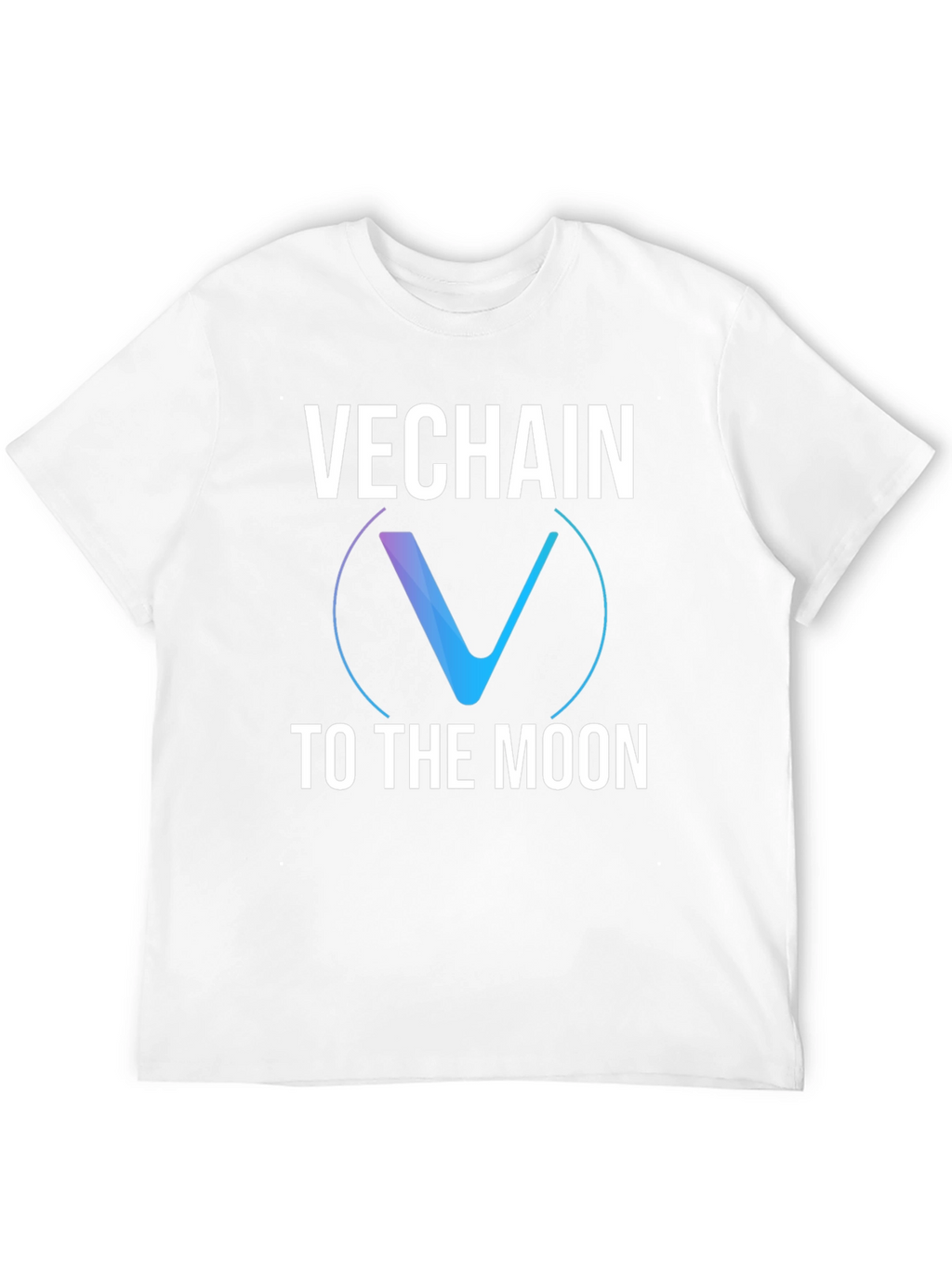 VeChain to the Moon Black Graphic T-Shirt