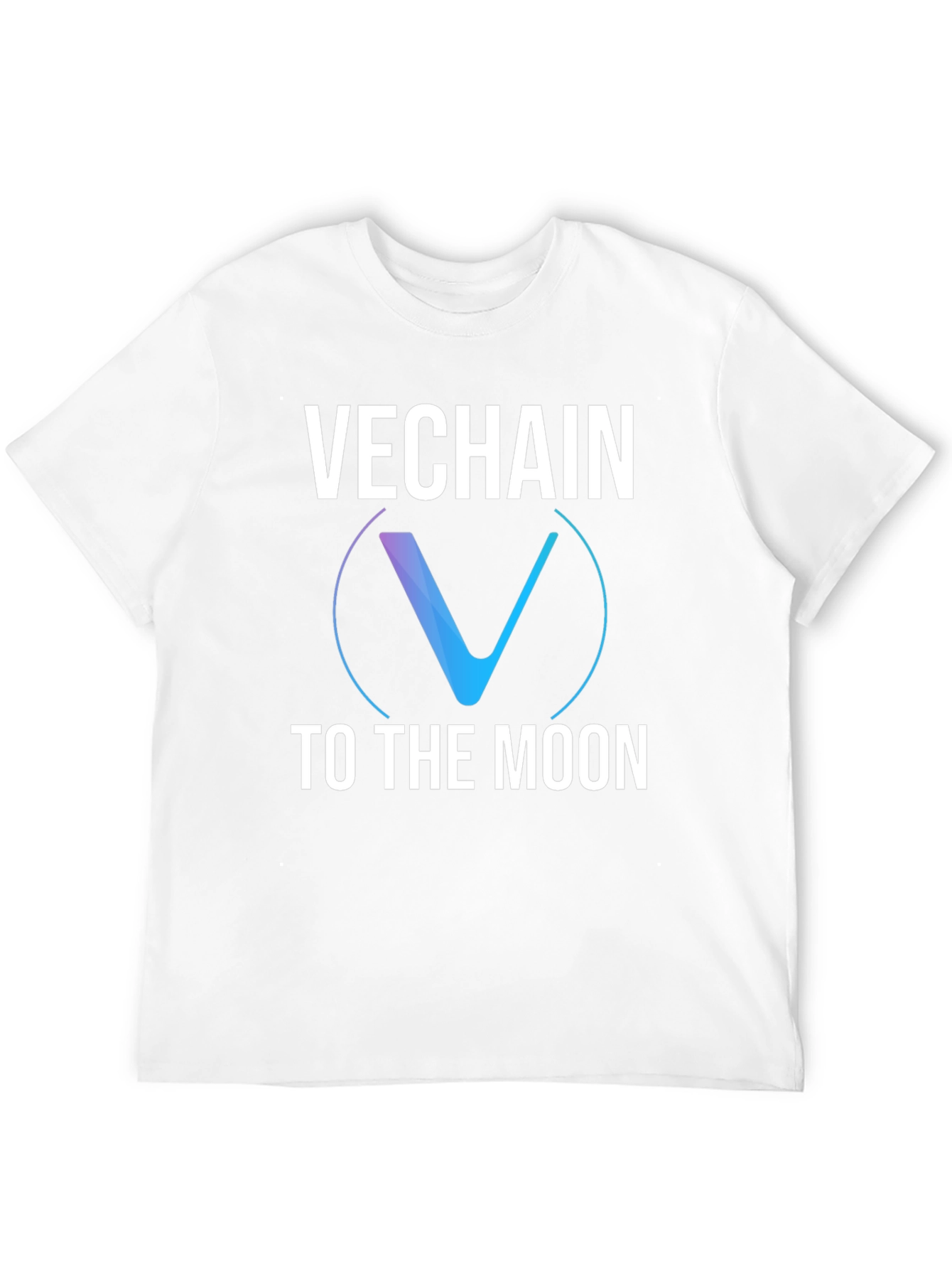 VeChain to the Moon Black Graphic T-Shirt