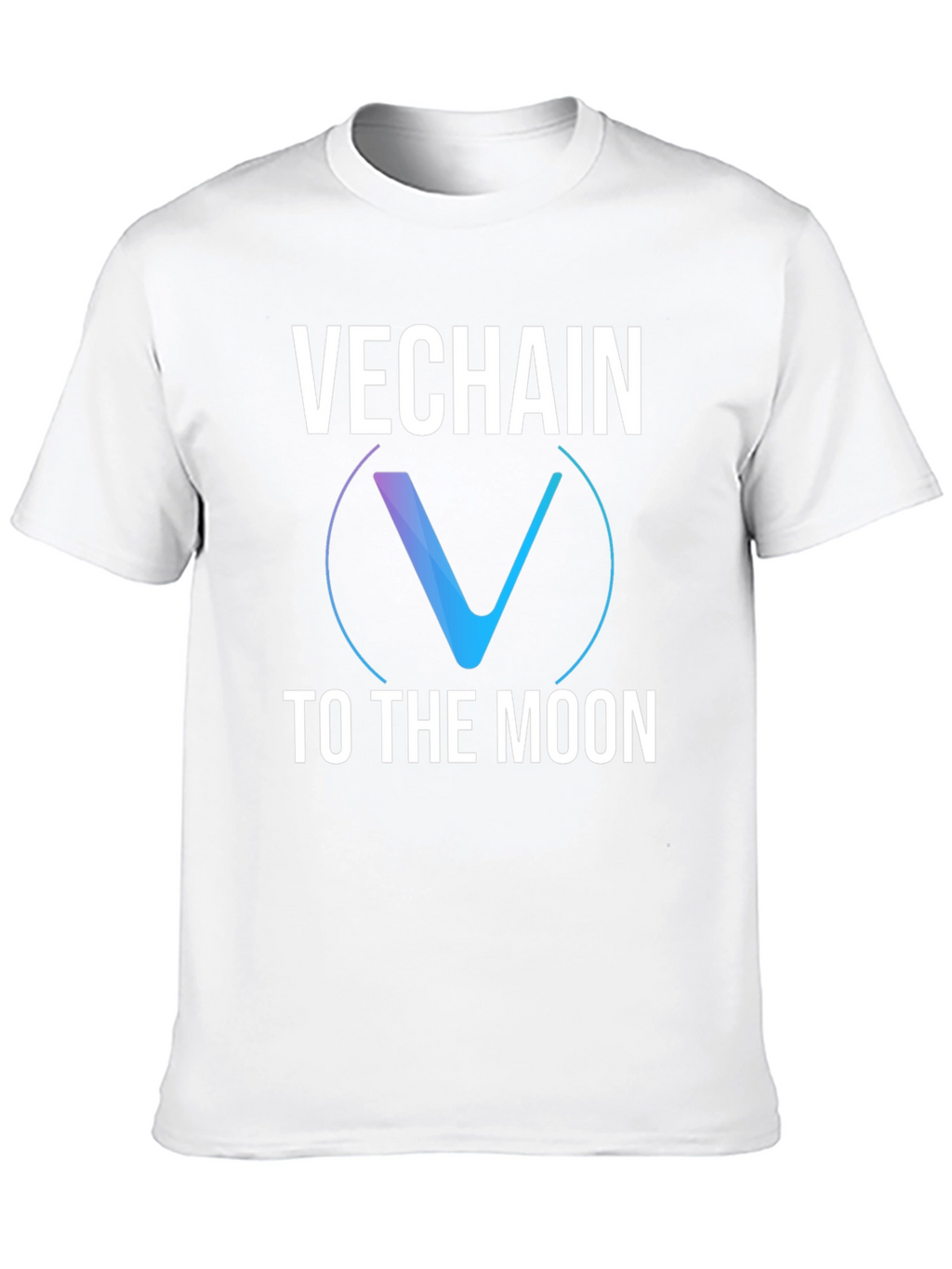 VeChain to the Moon Black Graphic T-Shirt
