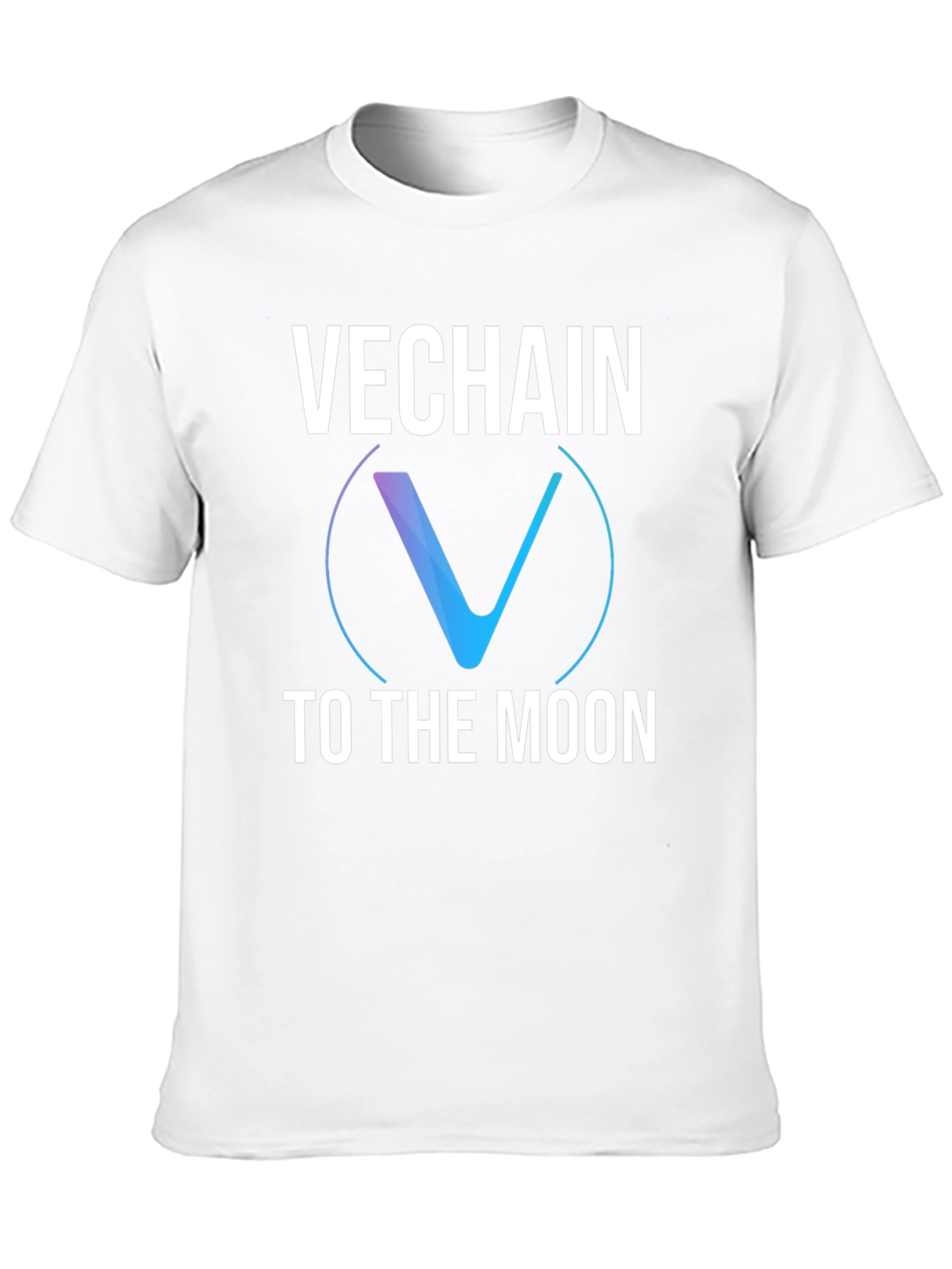 VeChain to the Moon Black Graphic T-Shirt
