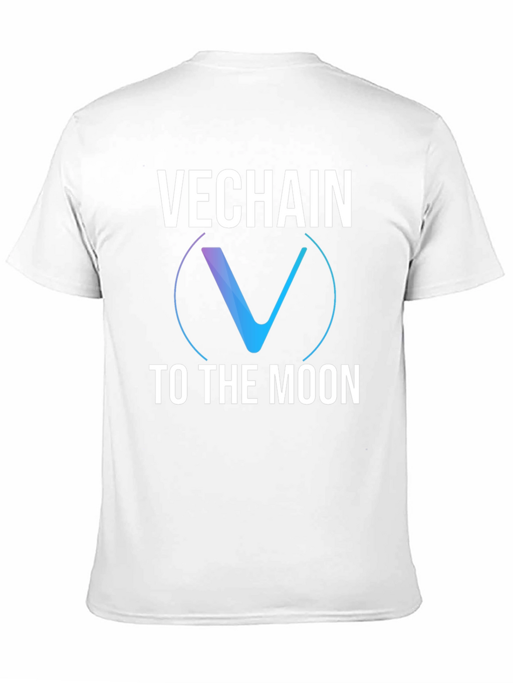 VeChain to the Moon Black Graphic T-Shirt
