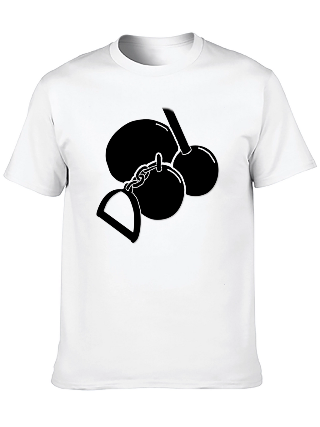 Novelty Gag Gift T-Shirt - Ball and Chain Design