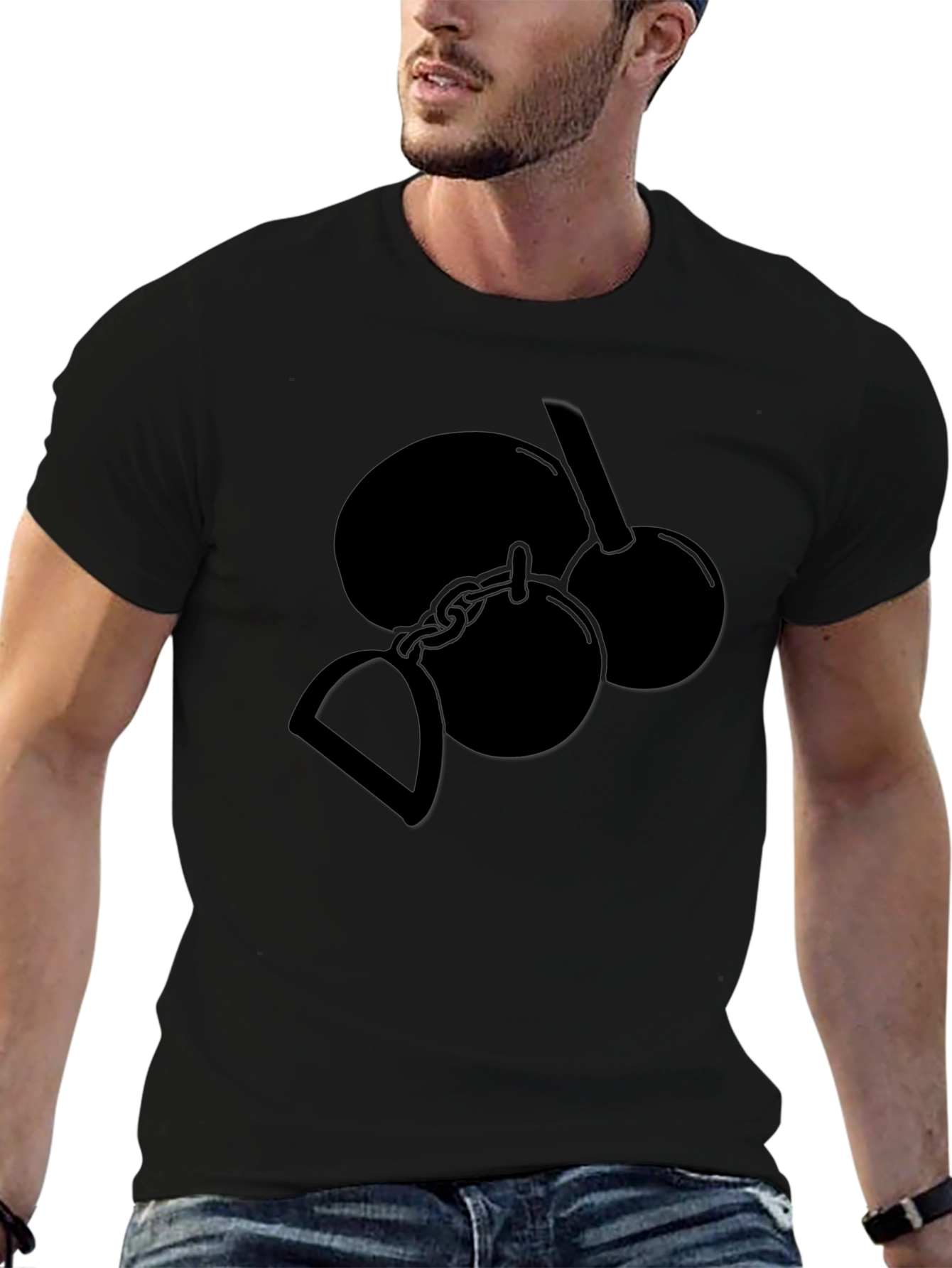 Novelty Gag Gift T-Shirt - Ball and Chain Design