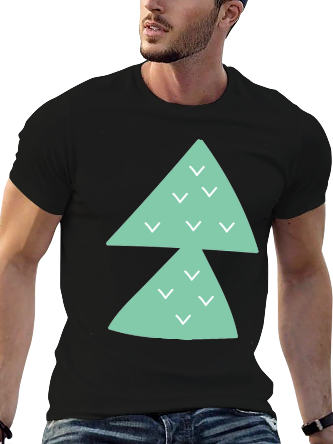 Modern Triangle Arrow Graphic Tee
