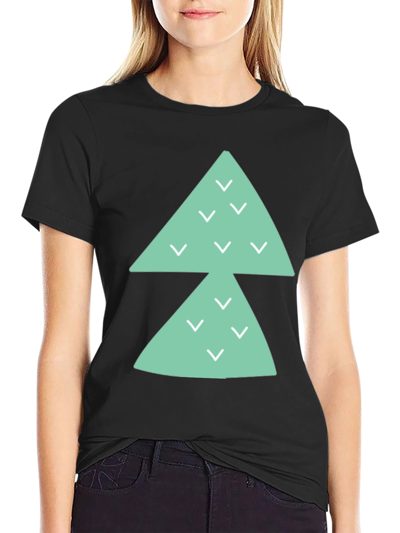 Modern Triangle Arrow Graphic Tee