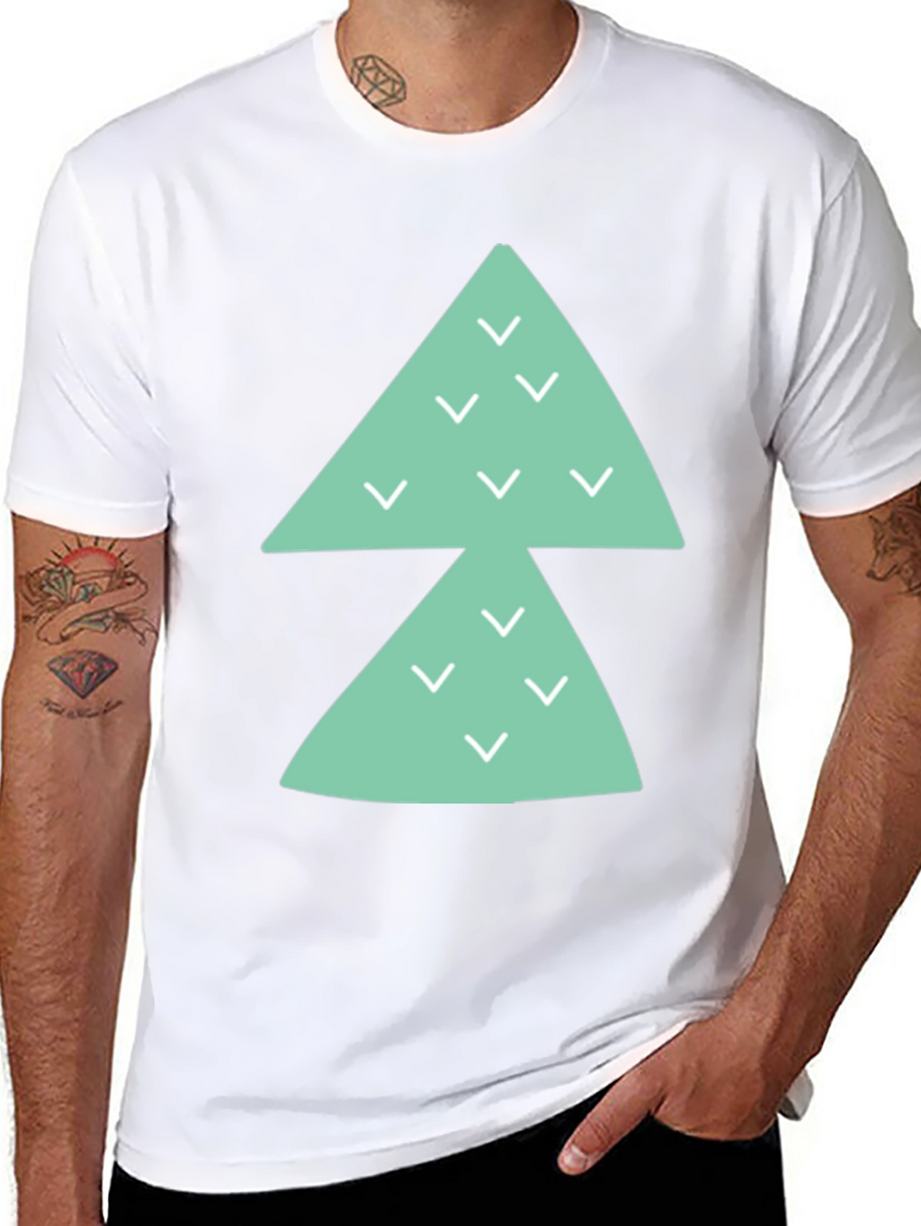 Modern Triangle Arrow Graphic Tee