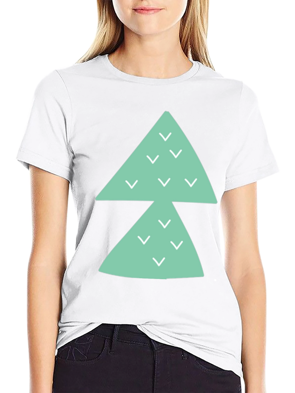 Modern Triangle Arrow Graphic Tee