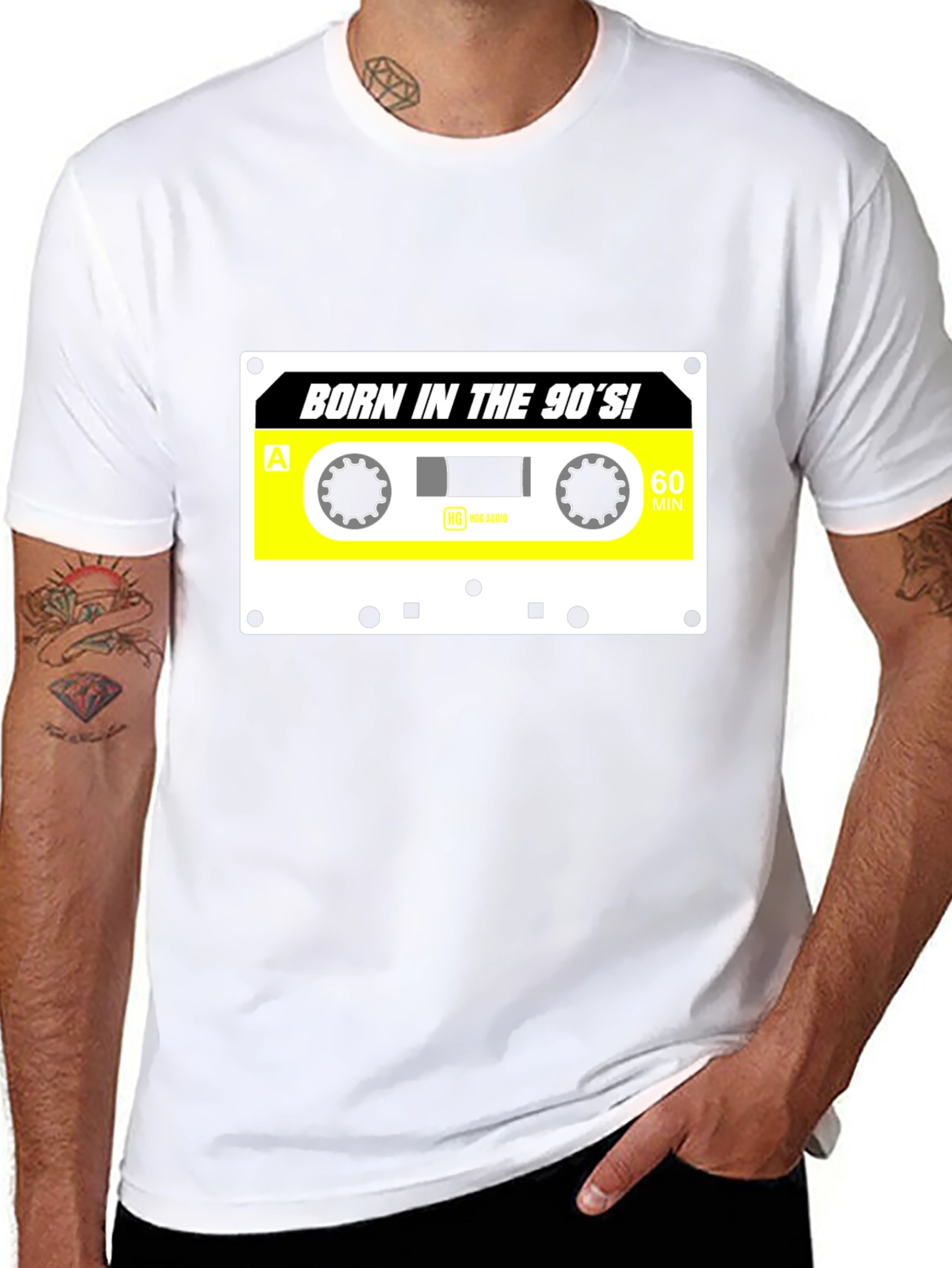 Born in the 90s Cassette Tape Graphic T-Shirt