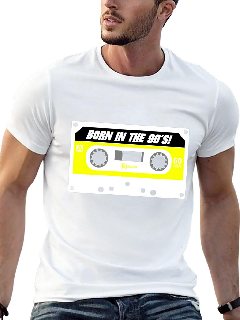 Born in the 90s Cassette Tape Graphic T-Shirt