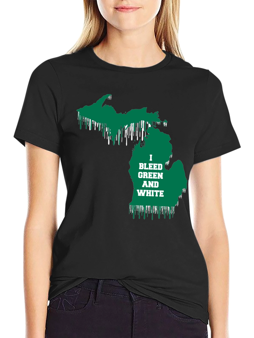 Michigan Pride T-Shirt - Bleed Green & White!