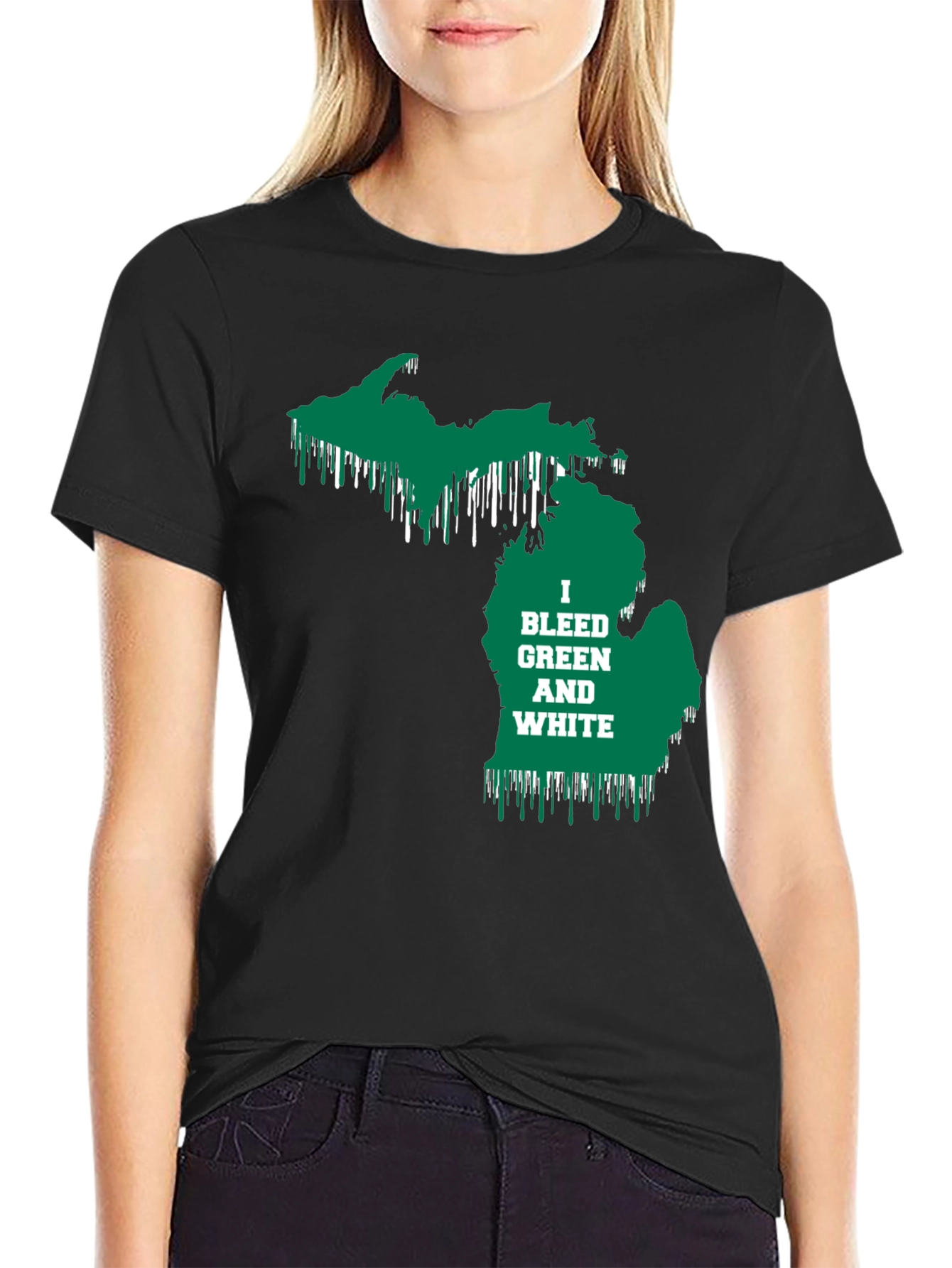 Michigan Pride T-Shirt - Bleed Green & White!